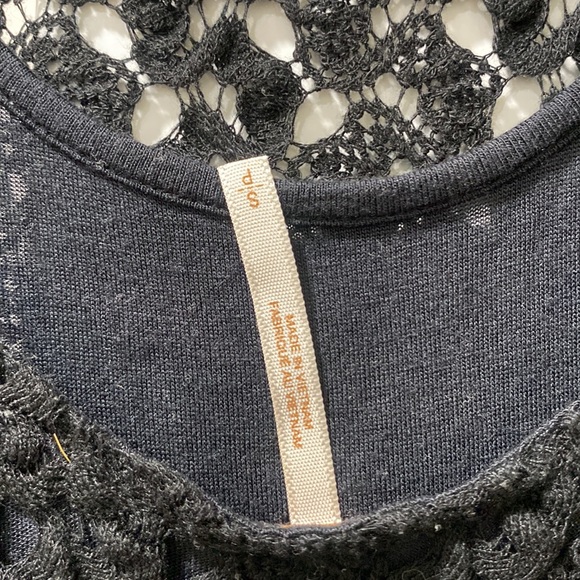 Free People Black Lace Sweater Dress - Picture 4 of 4